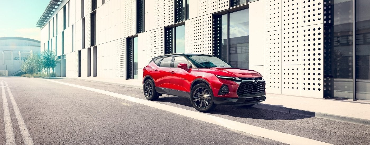A red 2023 used Chevy Blazer for sale in Hopkinsville.